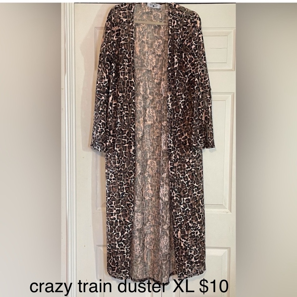 Crazy Train Leopard Print Duster